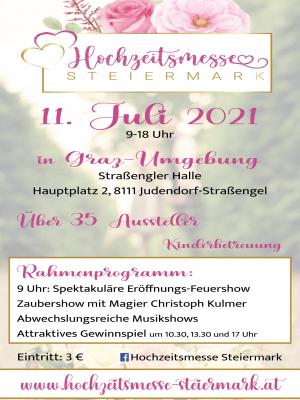 Hochzeitsmesse Steiermark   11.Juli 2021